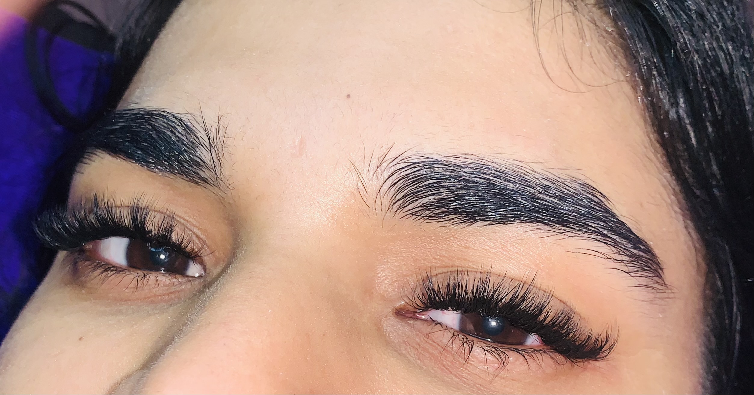 Lash extensions at Pink Love